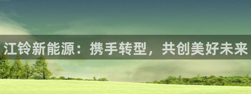 新宝gg平台开户：江铃新能源：携手转型，